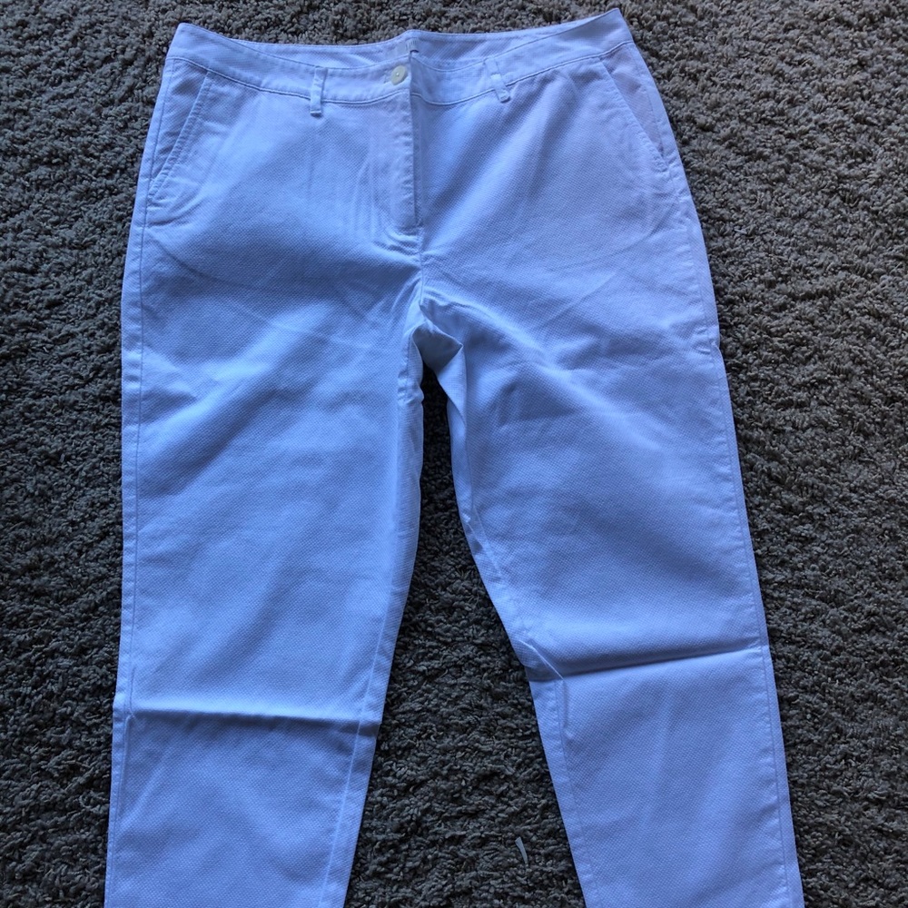 White cotton pants